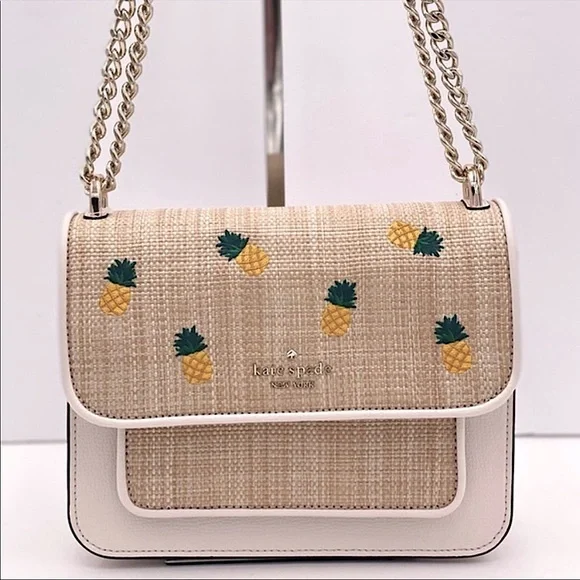 Kate Spade Remi Pineapple Flap Chain Crossbody Bag - Picture 1 of 10